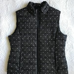 Colebrook Black Polka Dotted Vest